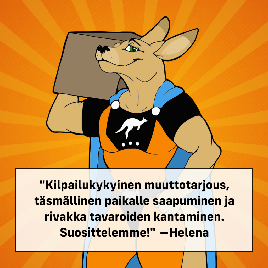 Muuttopalvelu Sipoo. Helena oli tyytyväinen muuttopalveluumme.