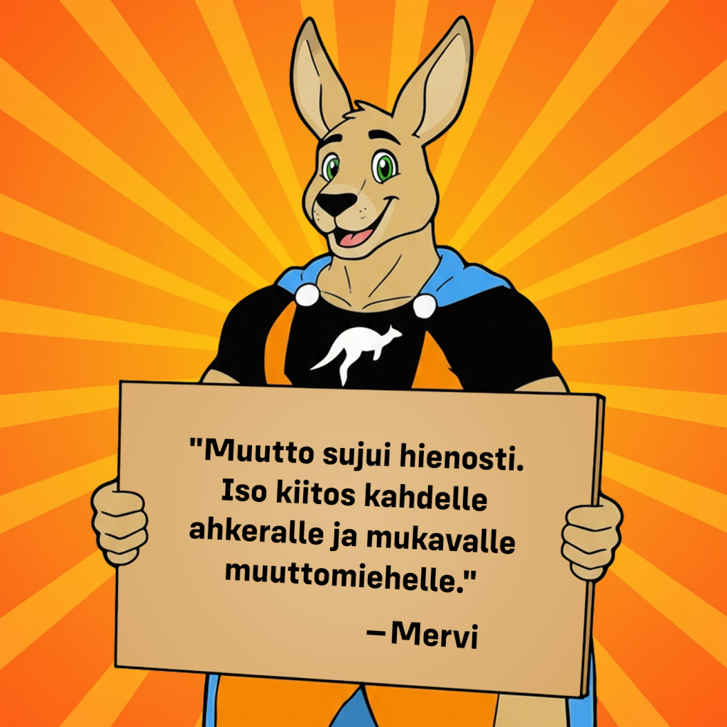 Muuttopalvelu Tuusula. Mervin palaute muutosta.