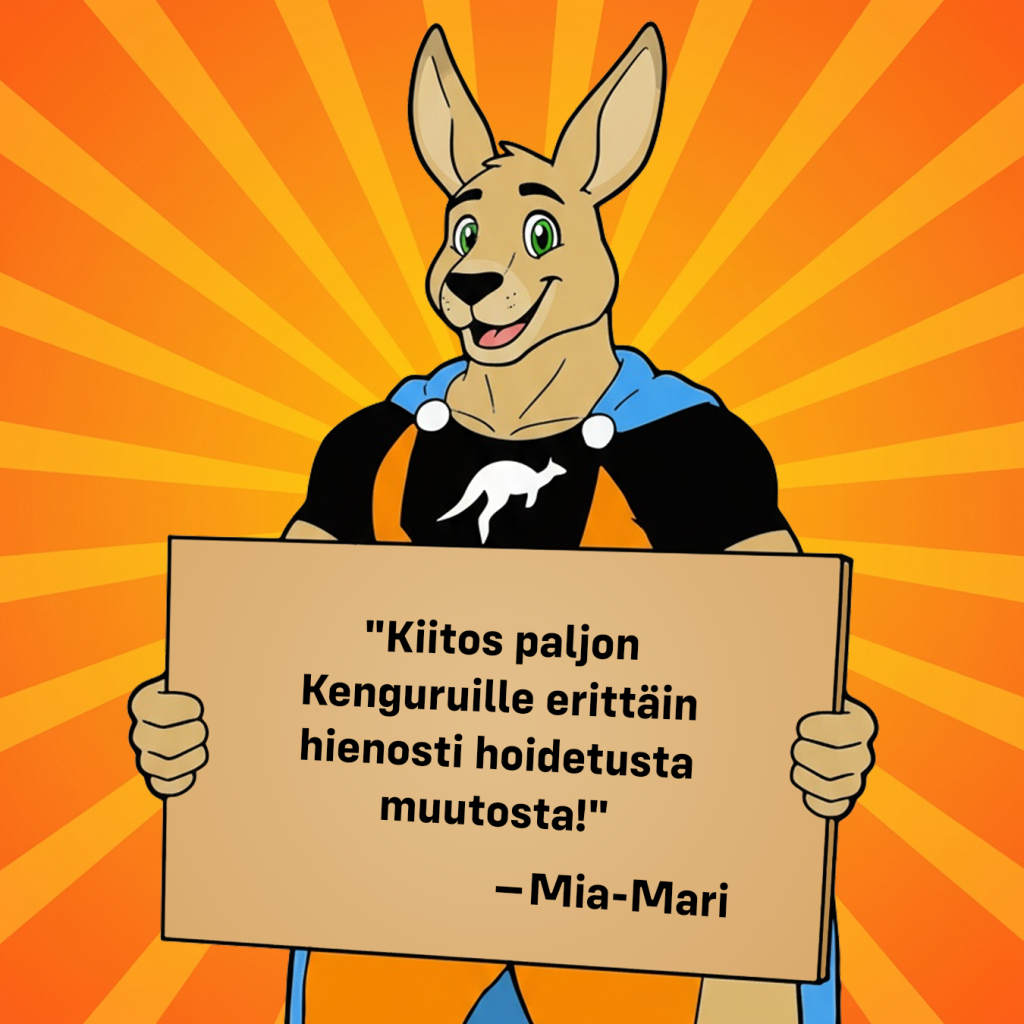 Muuttopalvelu Tuusula. Mia-Marin kommentteja hänen muutostaa.