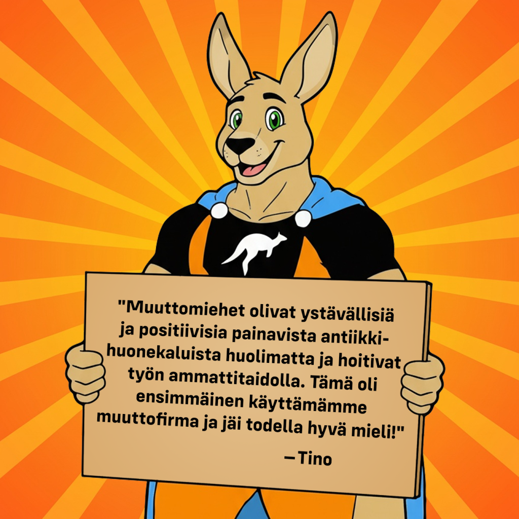 Muuttopalvelu Järvenpää. Tino kertoo kokemuksiaan hänen muuttopalvelusta.