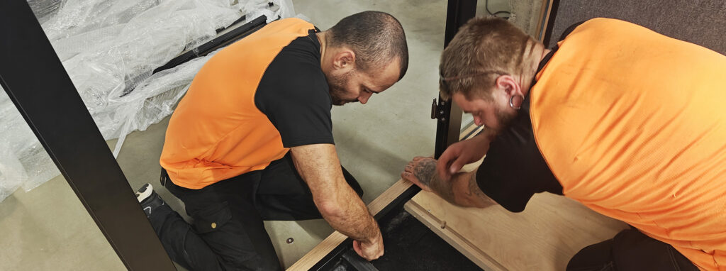 Framery -puhelinkopin purkaminen ja kokoaminen